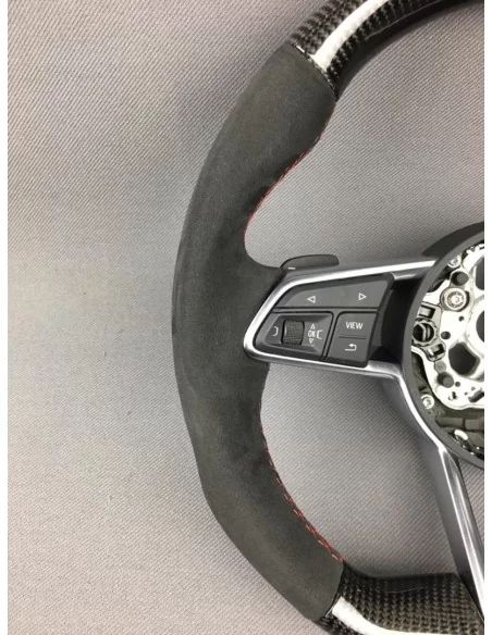  - Steering Wheels - Audi TT R8 Steering Wheel Carbon Alcantara - 5 - Get Audi TT R8 Steering Wheel Carbon Alcantara at Tunevers