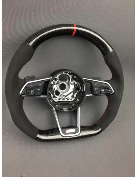  - Steering Wheels - Audi TT R8 Steering Wheel Carbon Alcantara - 6 - Get Audi TT R8 Steering Wheel Carbon Alcantara at Tunevers