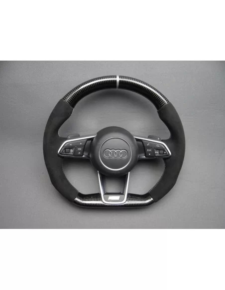  - Steering Wheels - Кермо Audi TT R8 Carbon Alcantara - 1 - Купуйте кермо Audi TT R8 з карбонової алькантари на Tuneverse! Покр