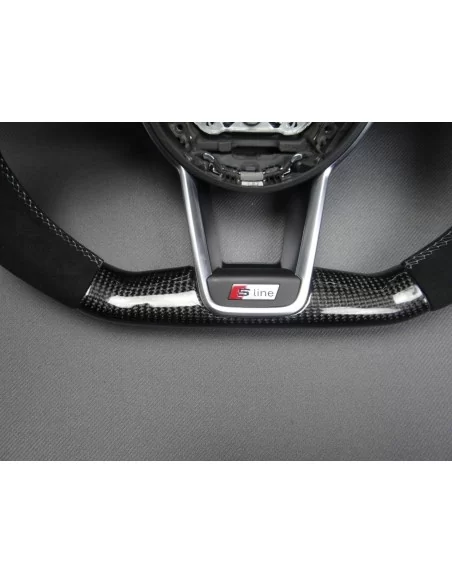  - Steering Wheels - Audi TT R8 Steering Wheel Carbon Alcantara - 3 - Shop Audi TT R8 Steering Wheel Carbon Alcantara at Tunever