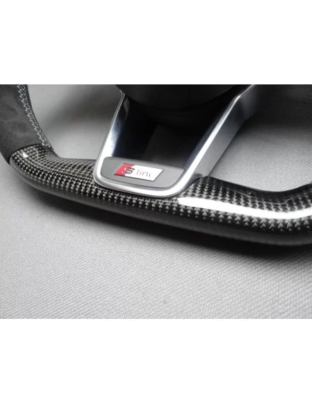  - Steering Wheels - Кермо Audi TT R8 Carbon Alcantara - 6 - Купуйте кермо Audi TT R8 з карбонової алькантари на Tuneverse! Покр