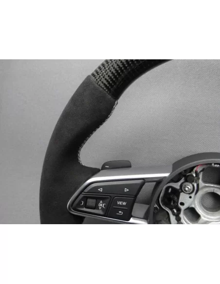  - Steering Wheels - Audi TT R8 Steering Wheel Carbon Alcantara - 7 - Shop Audi TT R8 Steering Wheel Carbon Alcantara at Tunever