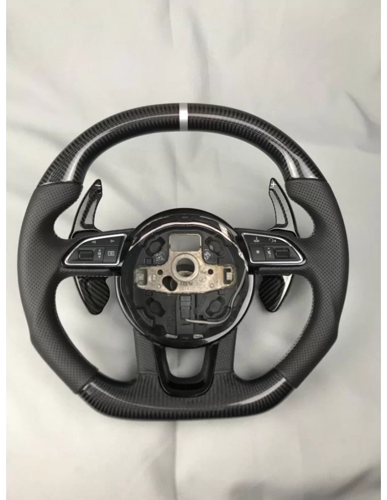  - Steering Wheels - 奥迪 Q5 SQ5 Q7 A1 A3 SQ7 碳皮方向盘 - 1 - 在 Tuneverse 探索奥迪 Q5 SQ5 Q7 A1 A3 SQ7 方向盘碳纤维皮革！提升您的内饰品质--立即订购！❇️❕