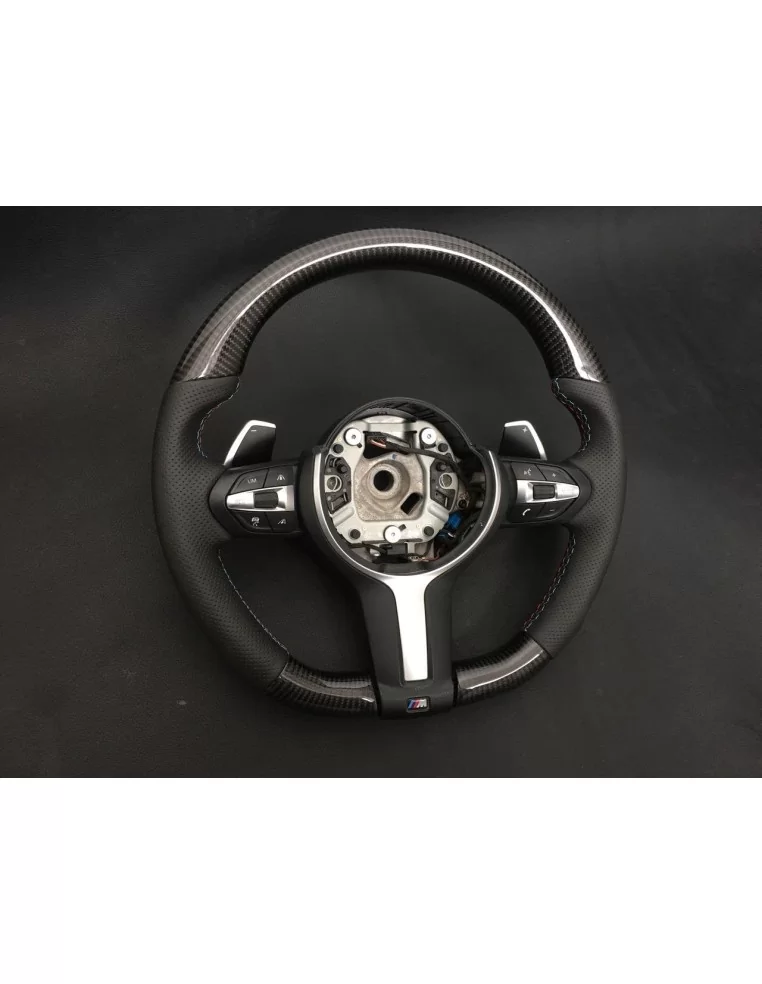  - Volante - BMW F30 F31 F15 F16 Volante Cuero Carbono - 1 - ¡Comprar BMW F30 F31 F15 F16 Volante de cuero de carbono en Tunever