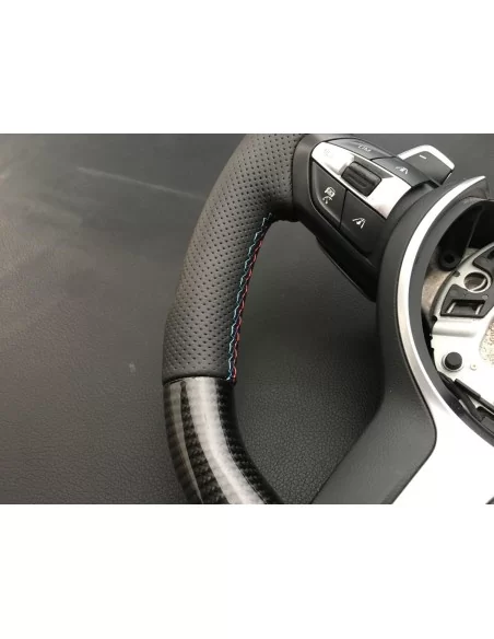  - Volante - BMW F30 F31 F15 F16 Volante Cuero Carbono - 2 - ¡Comprar BMW F30 F31 F15 F16 Volante de cuero de carbono en Tunever