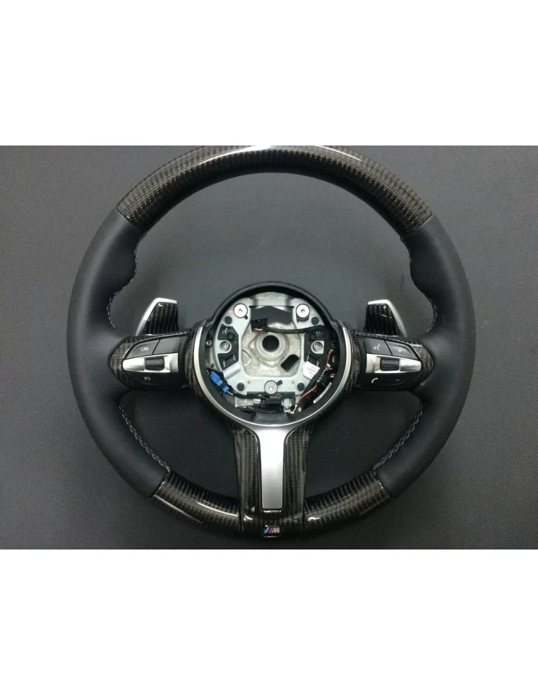  - Steering Wheels - 宝马 F30 F31 F32 F35 F15 X5 F16 X6 F20 碳皮方向盘 - 1 - BMW F30 F31 F32 F35 F15 X5 F16 X6 F20 碳纤维真皮方向盘，时尚舒适，提升您的驾驶