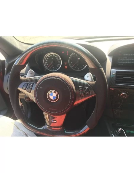  - Steering Wheels - Кермо BMW M6 E63 M5 E60 Карбонова алькантара - 8 - Оновіть кермо BMW M6 E63 M5 E60 з карбонової алькантари 