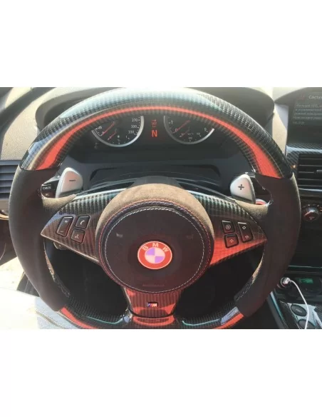  - Steering Wheels - Кермо BMW M6 E63 M5 E60 Карбонова алькантара - 10 - Оновіть кермо BMW M6 E63 M5 E60 з карбонової алькантари