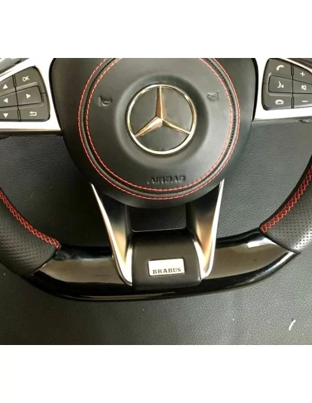  - Steering Wheels - Mercedes-Benz GLE GLC GLS C CLA W205 W166 X166 Steering Wheel Piano Black Leather - 3 - Buy Mercedes-Benz G