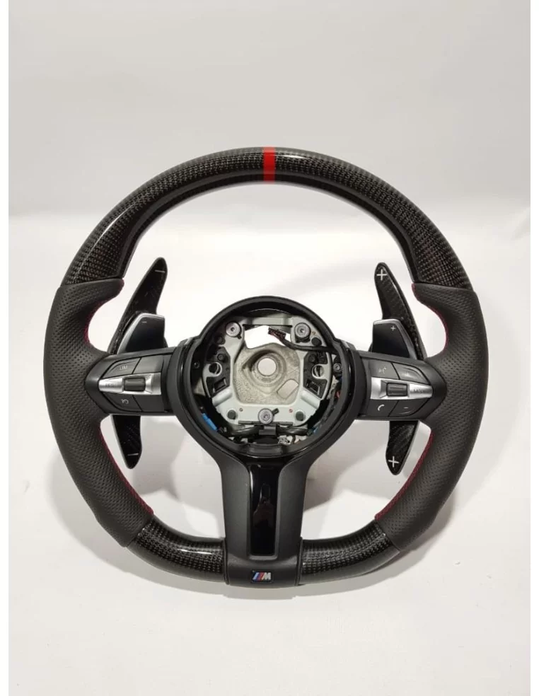  - Steering Wheels - 宝马 F30 F20 X5 F15 X6 F16 碳皮方向盘 - 1 - 为您的 BMW F30 F20 X5 F15 X6 F16 升级碳纤维真皮方向盘，打造时尚外观，提升驾驶体验！✔️⚡️