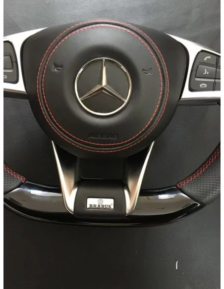  - Steering Wheels - Mercedes-Benz GLE GLC GLS C CLA W205 W166 X166 Steering Wheel Piano Black Leather - 6 - Buy Mercedes-Benz G