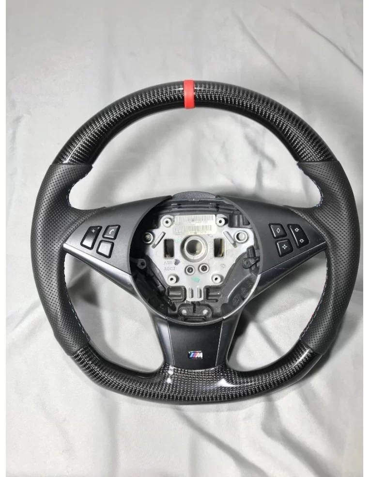  - Steering Wheels - BMW E60 E63 E61 Steering Wheel Carbon Leather - 1 - Upgrade your ride with the BMW E60 E63 E61 Steering Whe