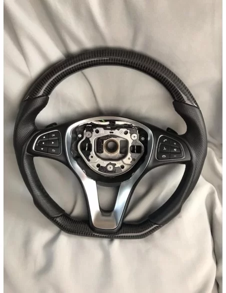  - Steering Wheels - Kierownica Mercedes-Benz GLE GLC GLS C CLA W205 W292 X166 w kolorze fortepianowej czerni ze skórą - 2 - Kie