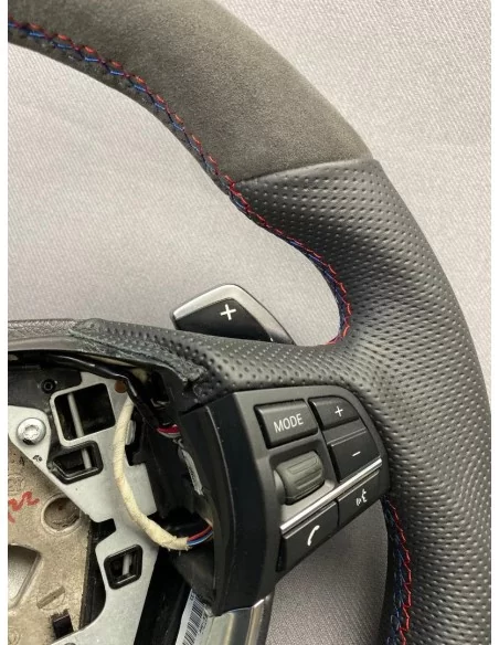  - Steering Wheels - BMW F10 F01 Steering Wheel Alcantara Carbon - 3 - Enhance your BMW with the F10 F01 Steering Wheel Alcantar