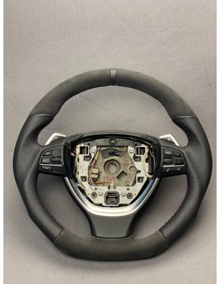  - Steering Wheels - BMW F10 F01 Steering Wheel Alcantara Carbon - 6 - Enhance your BMW with the F10 F01 Steering Wheel Alcantar