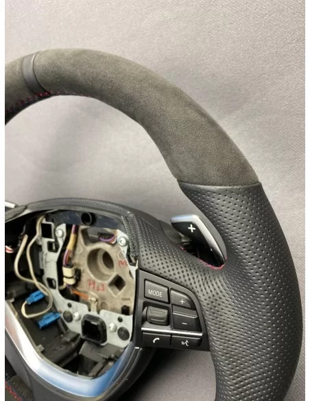  - Steering Wheels - BMW F10 F01 Steering Wheel Alcantara Carbon - 8 - Enhance your BMW with the F10 F01 Steering Wheel Alcantar