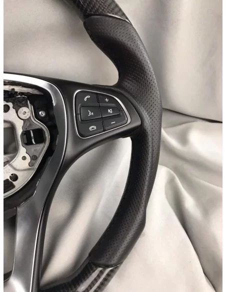  - Steering Wheels - Kierownica Mercedes-Benz GLE GLC GLS C CLA W205 W292 X166 w kolorze fortepianowej czerni ze skórą - 4 - Kie