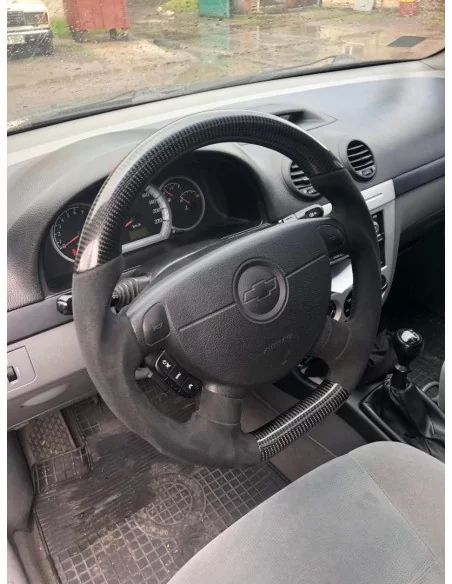  - Steering Wheels - Chevrolet Lacetti 2006 Steering Wheel Carbon Alcantara - 9 - Upgrade your Chevrolet Lacetti 2006 with our C