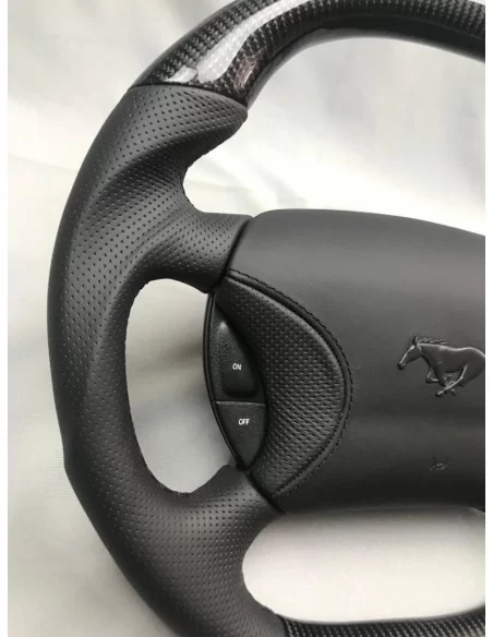  - Steering Wheels - Ford Mustang Steering Wheel Carbon Leather - 4 - Transform your Ford Mustang with our premium Carbon Leathe