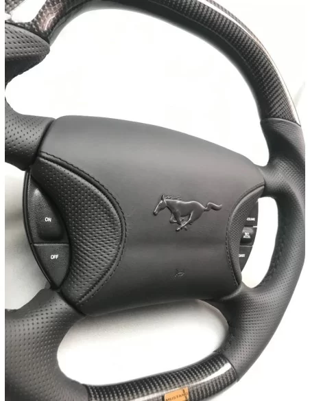  - Steering Wheels - Ford Mustang Steering Wheel Carbon Leather - 5 - Transform your Ford Mustang with our premium Carbon Leathe