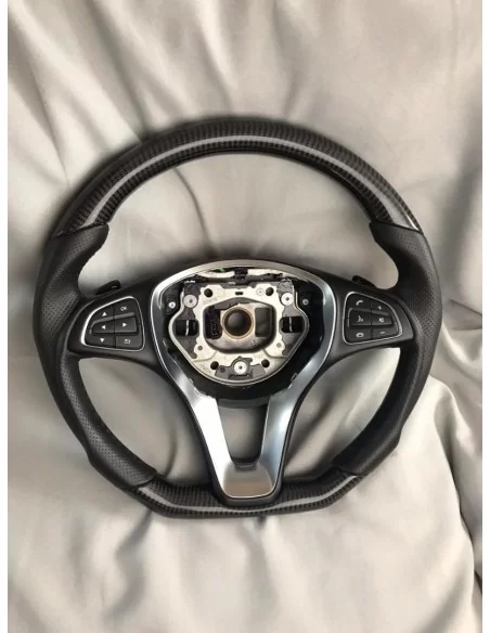  - Steering Wheels - Kierownica Mercedes-Benz GLE GLC GLS C CLA W205 W292 X166 w kolorze fortepianowej czerni ze skórą - 9 - Kie