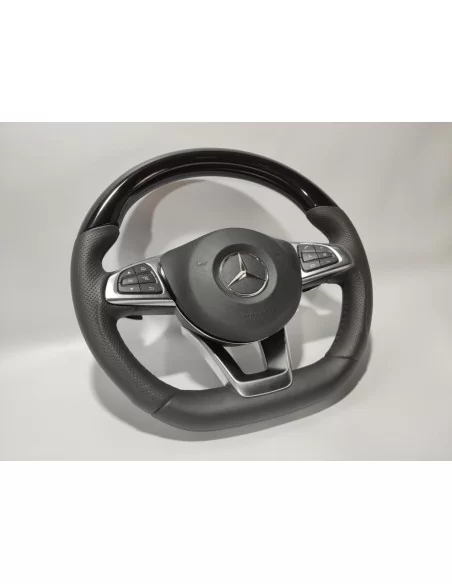  - Steering Wheels - Kierownica Mercedes-Benz GLE GLC GLS C CLA W205 W166 X166 czarna skóra fortepianowa - 3 - Kierownica Merced