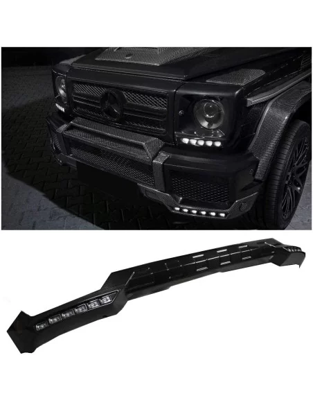  - Mercedes-Benz - Carbon fiber front AMG bumper lip spoiler with LEDs for Mercedes-Benz G-Class W463 - 1 - Upgrade your Mercede