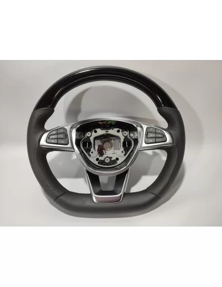  - Steering Wheels - Mercedes-Benz GLE GLC GLS C CLA W205 W166 X166 Кермо чорне з рояльної шкіри - 10 - Оновіть свій Mercedes-Be