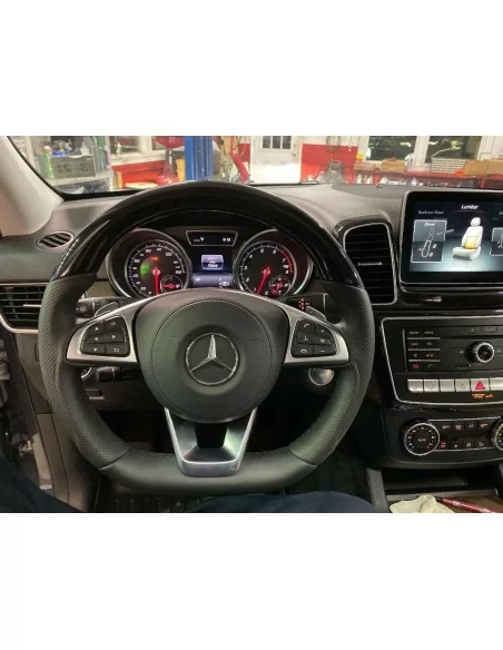  - Steering Wheels - Mercedes-Benz GLE GLC GLS C CLA W205 W166 X166 Steering Wheel Black Piano Leather - 11 - Upgrade your Merce