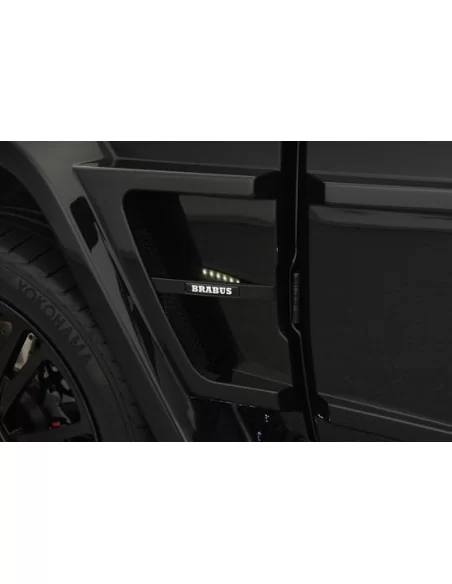  - Logos & Emblems - Carbon fiber Brabus Widestar led illuminated fenders side insertions Mercedes G-Class W463 - 4 - 使用 Carbon 