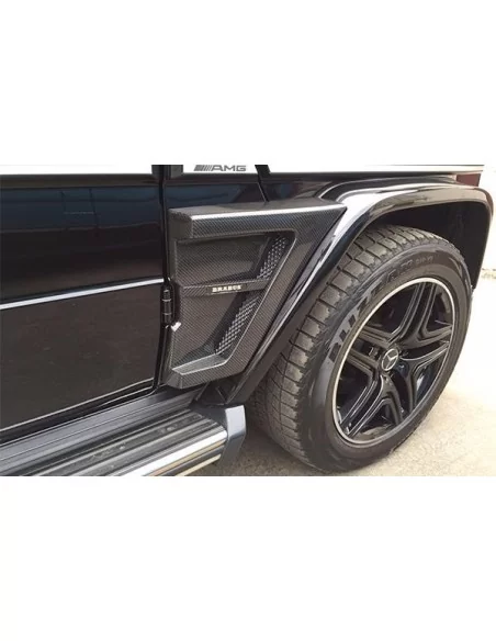  - Logos & Emblems - Carbon fiber Brabus Widestar led illuminated fenders side insertions Mercedes G-Class W463 - 10 - Enhance y