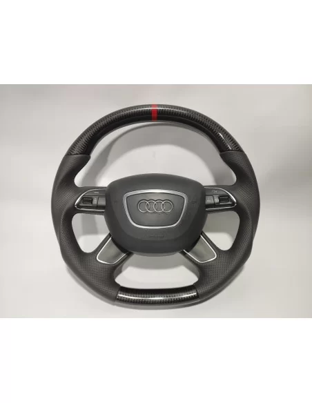  - Steering Wheels - Audi A4 B8 Q5 Q7 Кермо з карбонової шкіри - 1 - Купити Audi A4 B8 Q5 Q7 Рульове колесо з карбонової шкіри в