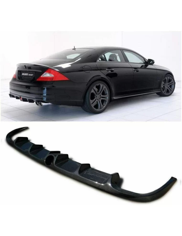  - Mercedes-Benz - Mercedes-Benz CLS-Class W219 Carbon Rear Bumper Diffuser - 1 - Enhance your Mercedes CLS-Class W219 with this