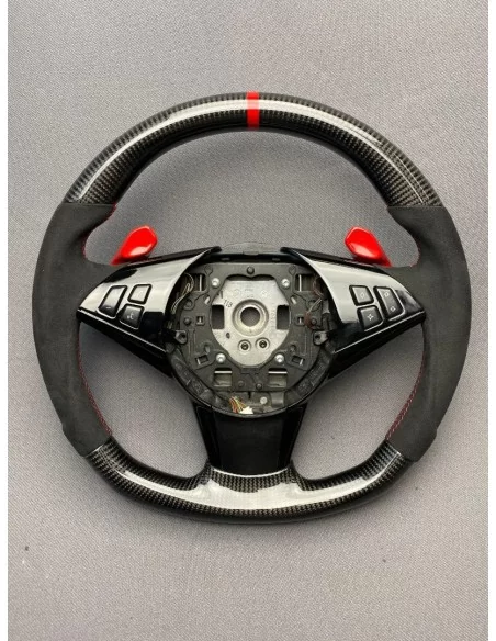  - Steering Wheels - BMW E60 E63 E61 Steering Wheel Carbon Alcantara - 1 - Upgrade your driving experience with the BMW E60 E63 