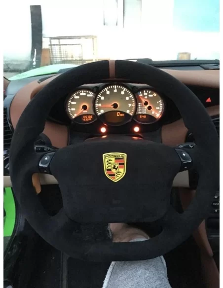  - Steering Wheels - Porsche Boxster 986 Steering Wheel Alcantara - 1 - Elevate your Porsche Boxster 986 with our premium Alcant