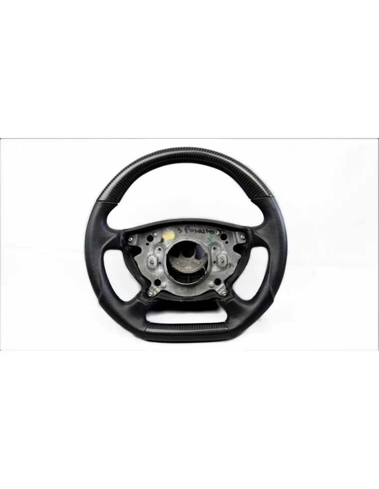  - Steering Wheels - Mercedes-Benz G CLK E CLS Class W209 W211 W219 W463 Steering Wheel Carbon Leather - 1 - Elevate your Merced