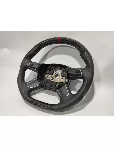  - Steering Wheels - Audi A4 B8 Q5 Q7 Кермо з карбонової шкіри - 4 - Купити Audi A4 B8 Q5 Q7 Рульове колесо з карбонової шкіри в