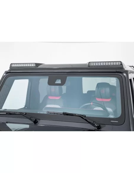  - Mercedes-Benz - Carbon Fiber Front Brabus Roof Spoiler with LEDs for Mercedes-Benz W463 G-Wagon - 11 - Elevate your Mercedes-