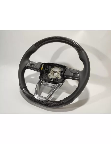  - Steering Wheels - 奥迪 Q7 Q5 B9 碳纤维真皮方向盘 - 2 - 从 Tuneverse 购买奥迪 Q7 Q5 B9 碳纤维真皮方向盘！以高品质提升您的驾驶体验。立即订购！✈️⚡️