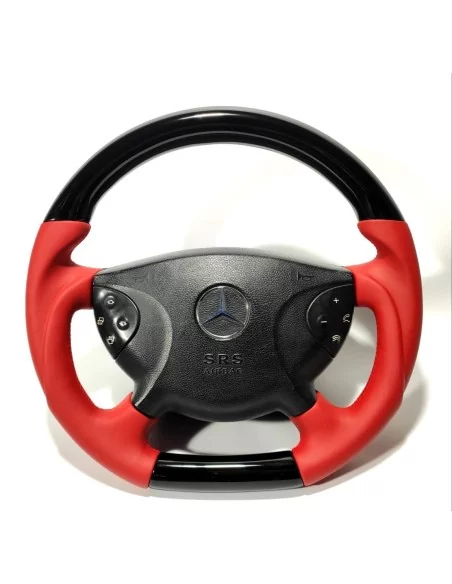  - Steering Wheels - 梅赛德斯-奔驰 G CLK E CLS SL 级 W209 W211 W219 W463 碳红色真皮方向盘 - 1 - 从 Tuneverse 购买梅赛德斯-奔驰 G CLK E CLS SL 级 W209 W21