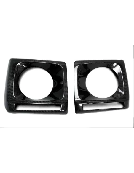  - Mercedes Benz - Cubiertas de fibra de carbono para faros delanteros Juego de 2 piezas para Mercedes-Benz W463 G-Wagon - 2 - M