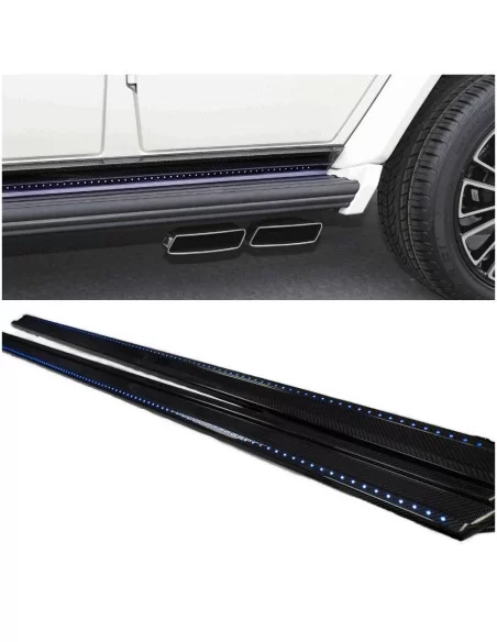  - Mercedes-Benz - Carbon fiber Mansory lower entrance mouldings trim with LED lights for Mercedes-Benz W463 G-Class - 11 - Elev