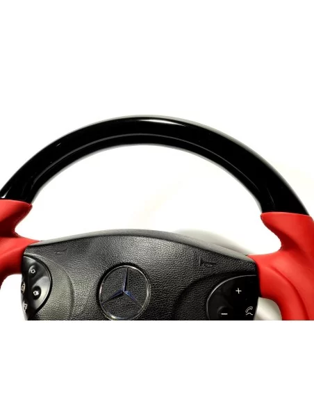  - Steering Wheels - 梅赛德斯-奔驰 G CLK E CLS SL 级 W209 W211 W219 W463 碳红色真皮方向盘 - 5 - 从 Tuneverse 购买梅赛德斯-奔驰 G CLK E CLS SL 级 W209 W21