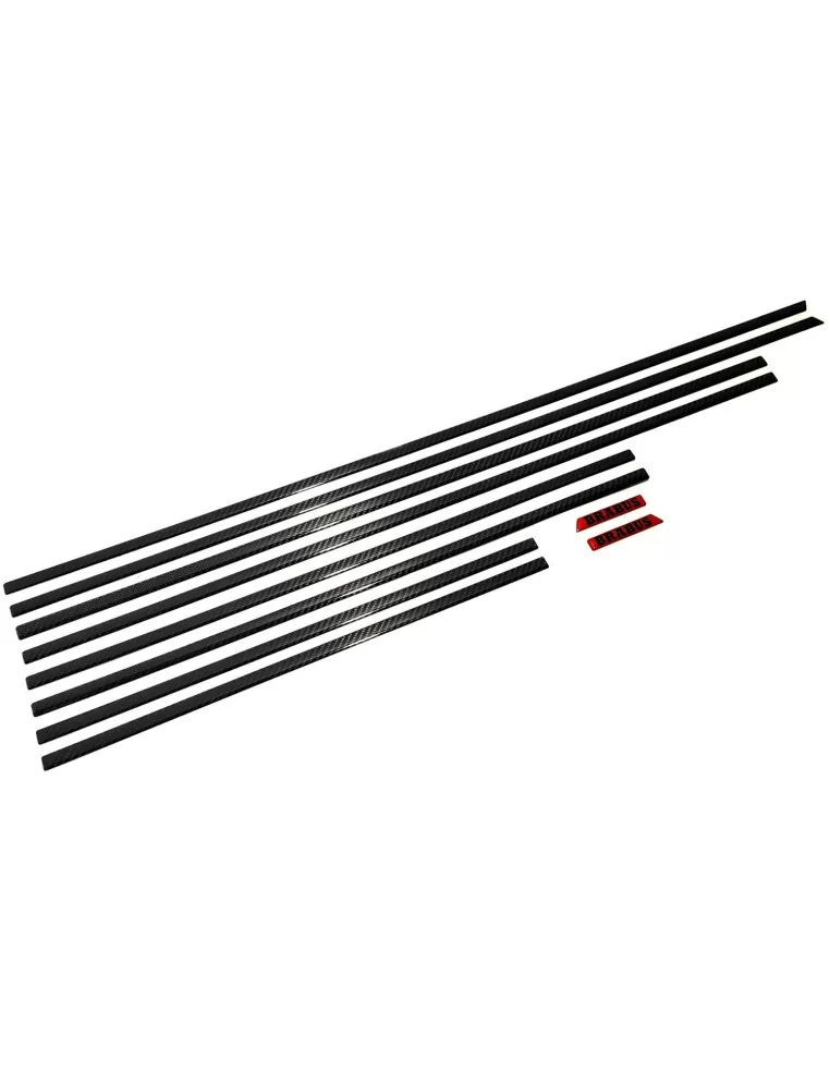  - Mercedes-Benz - Carbon fiber side body mouldings insertions Brabus for Mercedes-Benz G-Class W463A 10 pcs set - 1 - Buy Carbo