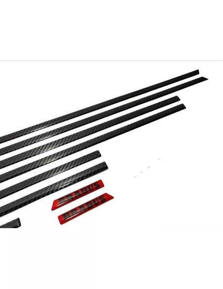  - Mercedes-Benz - Carbon fiber side body mouldings insertions Brabus for Mercedes-Benz G-Class W463A 10 pcs set - 7 - Buy Carbo