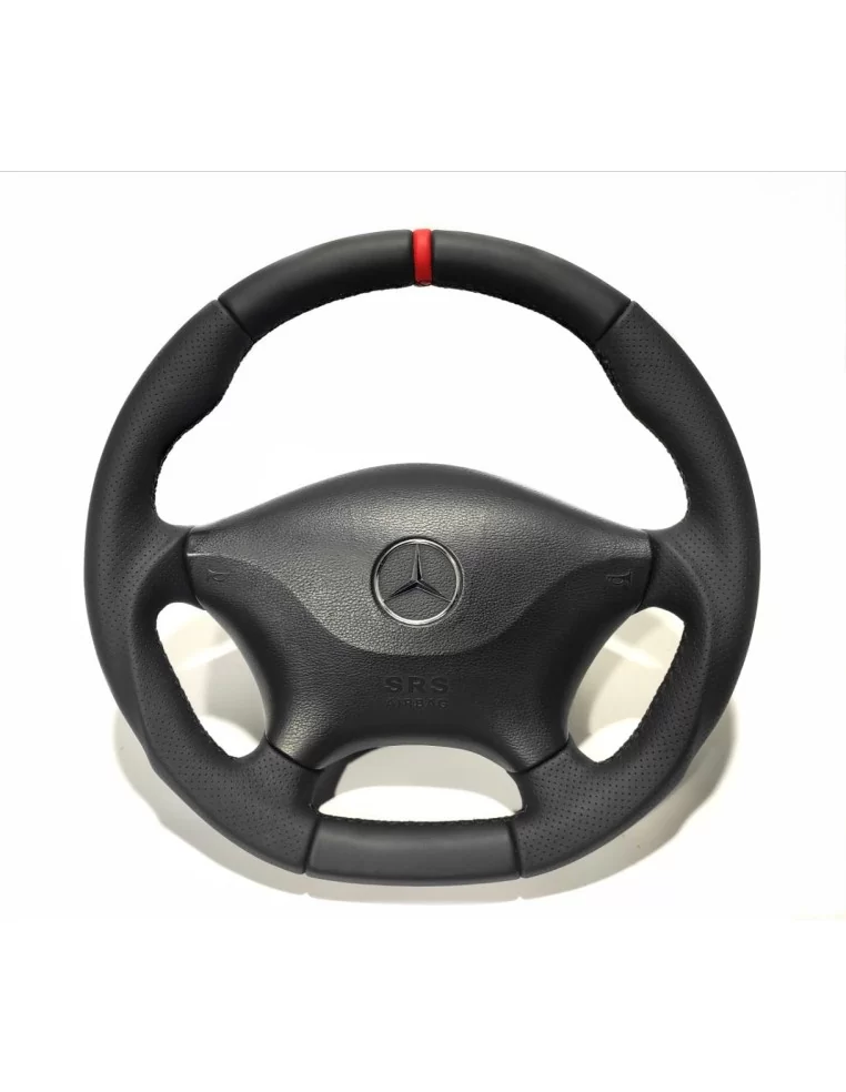  - Steering Wheels - 梅赛德斯-奔驰 Sprinter 2006-2015 方向盘（黑色真皮，带红色 12 点钟方向条纹 - 1 - 为您的 Sprinter 2006-2015 升级黑色真皮方向盘，上面带有红色 12 点钟方向条纹。立