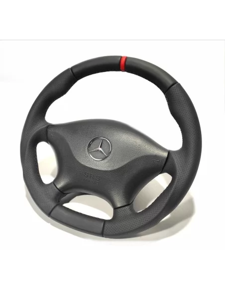  - Steering Wheels - Kierownica Mercedes-Benz Sprinter 2006-2015, czarna skóra z czerwonym paskiem na godzinie 12 - 3 - Kierowni