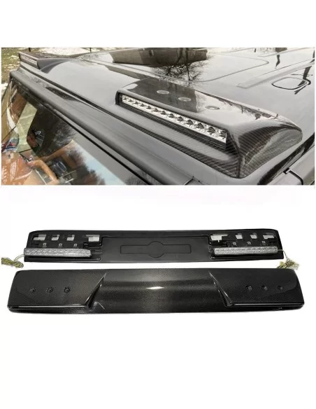  - Mercedes Benz - Kohlefaser Frontdachspoiler mit LEDs für Mercedes W463A W464 - 1 - Kaufen Sie Carbon Fiber Frontdachspoiler m