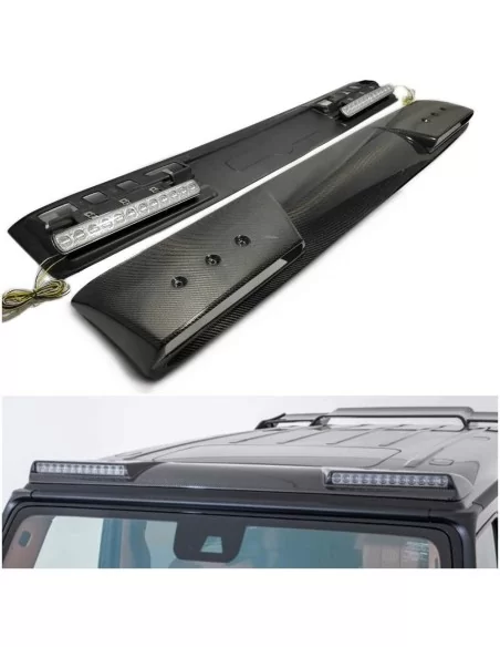  - Mercedes Benz - Kohlefaser Frontdachspoiler mit LEDs für Mercedes W463A W464 - 9 - Kaufen Sie Carbon Fiber Frontdachspoiler m