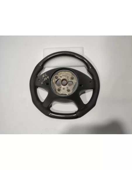  - Steering Wheels - Mercedes-Benz ML W164 GL X164 R W251 Class Steering Wheel Carbon Fiber Black Leather - 6 - Enhance your ML 